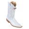 Los Altos White Genuine Crocodile / Ostrich Casual Boots ZJ050228